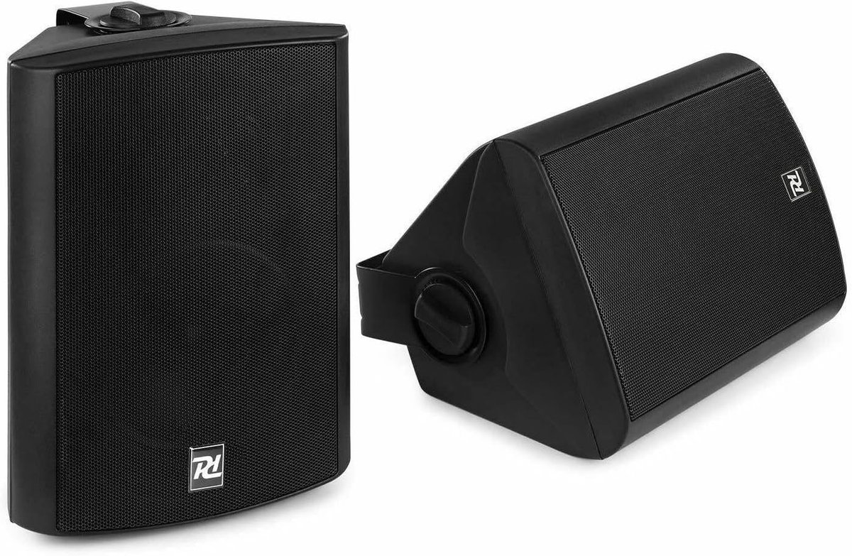 Thijox - Actieve Bluetooth Speakers Set 100W - Wand Speakers met Ingebouwde Versterker, AUX In/Out, Subwoofer Uitgang, Auto-On Functie, Bass/Treble Re