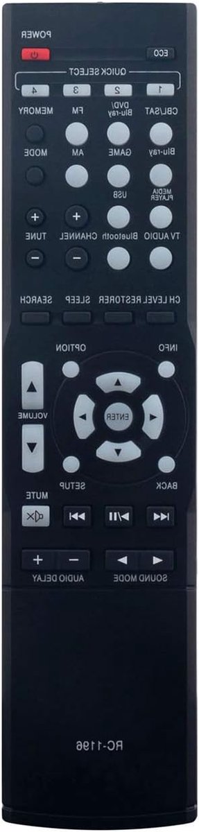 Afstandsbediening - Universele Bediening - Home Cinema Bediening - Directe Werking - 10 Meter Bereik - Zwart
