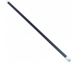 Bristol Novelty zwarte goochel toverstok - 75 cm - verkleedkleding accessoires - Goochelaar/Tovenaar