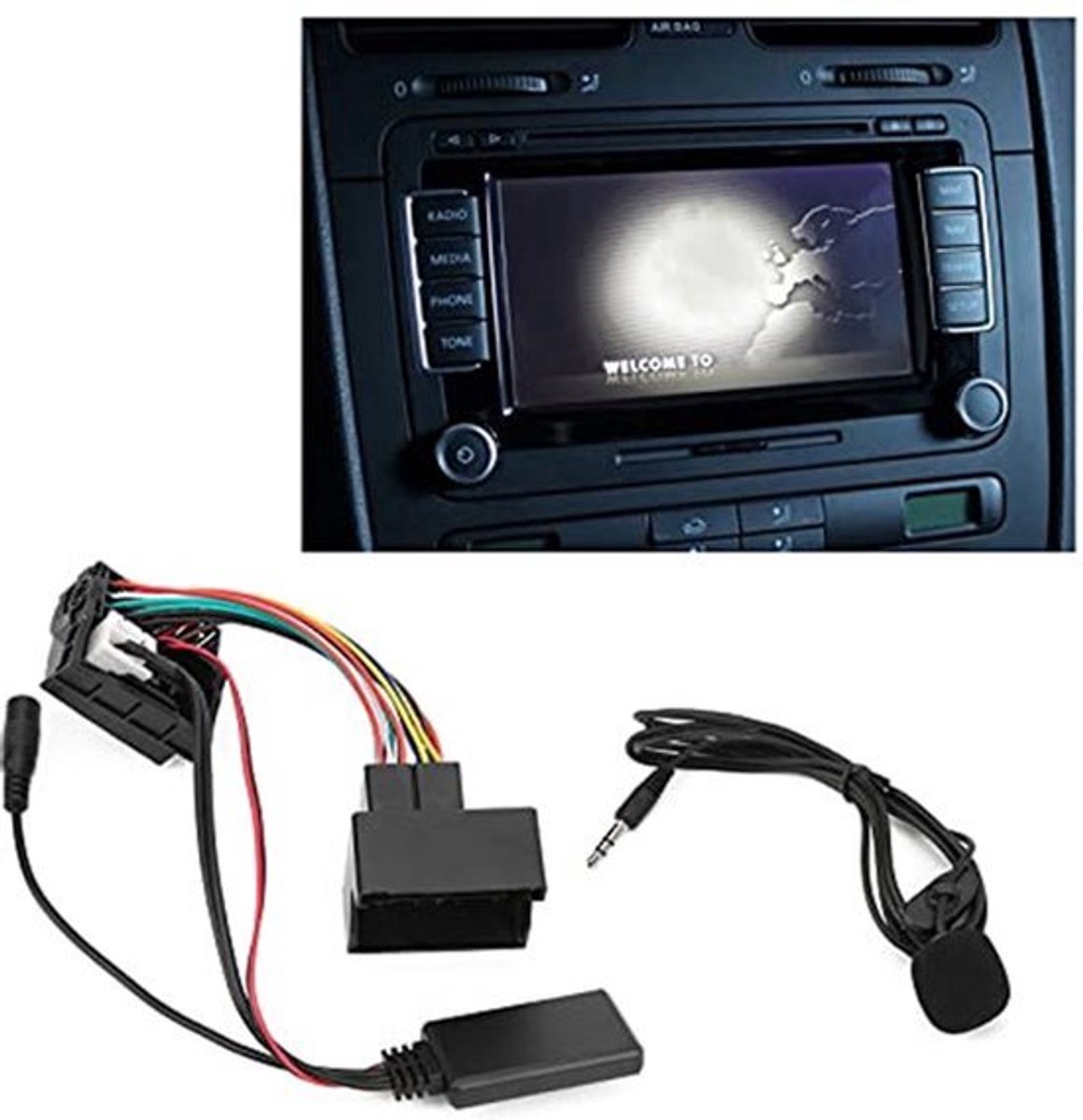 Automicrofoon RNS 310 510 - AUX Bluetooth-adapter - 150 cm Extra Audiodraad