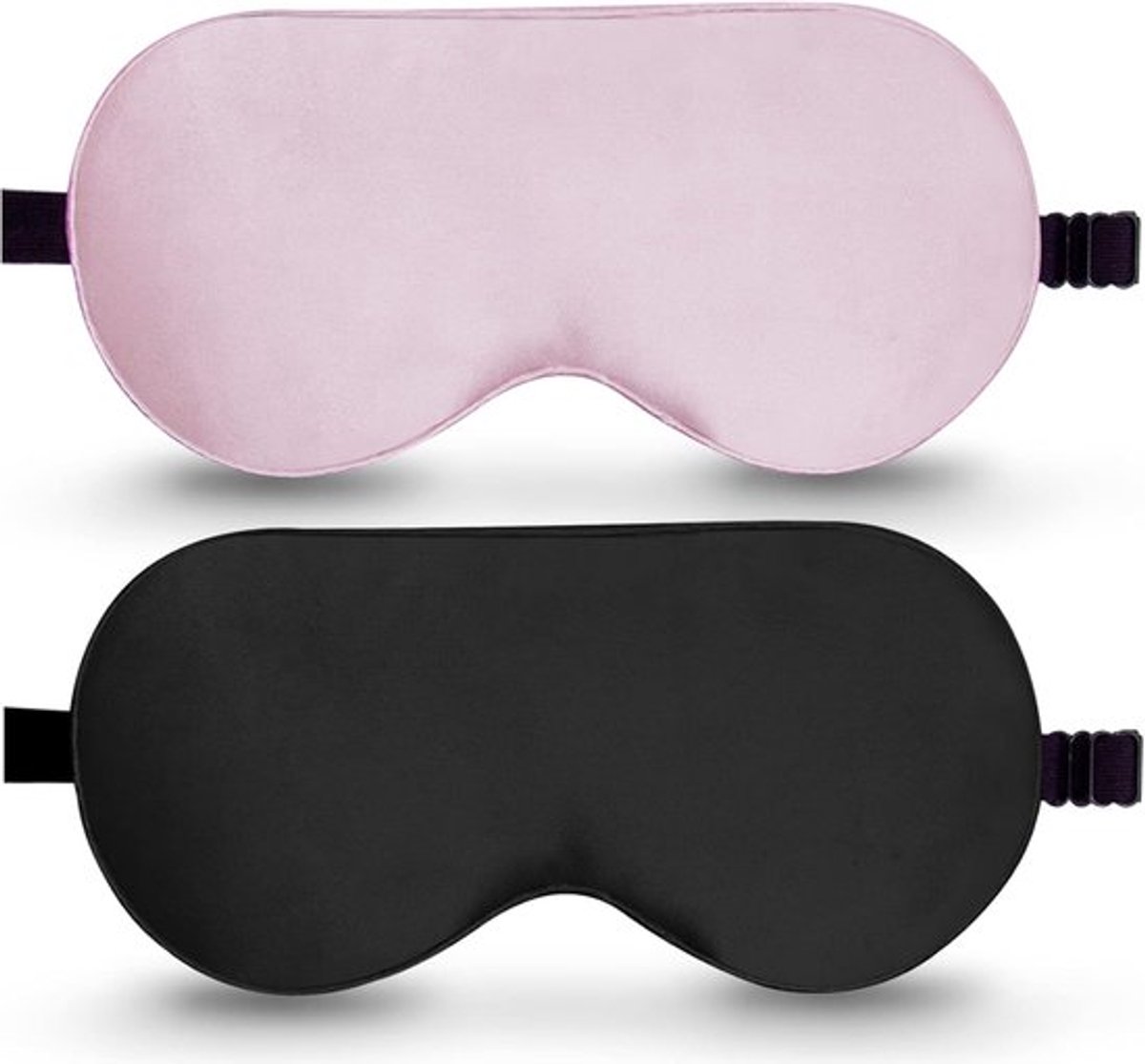 2 pak 100% echt natuurlijk zijden slaapmasker - verstelbare riem - bijenstokken - gezwollen ogen Slaapmasker
