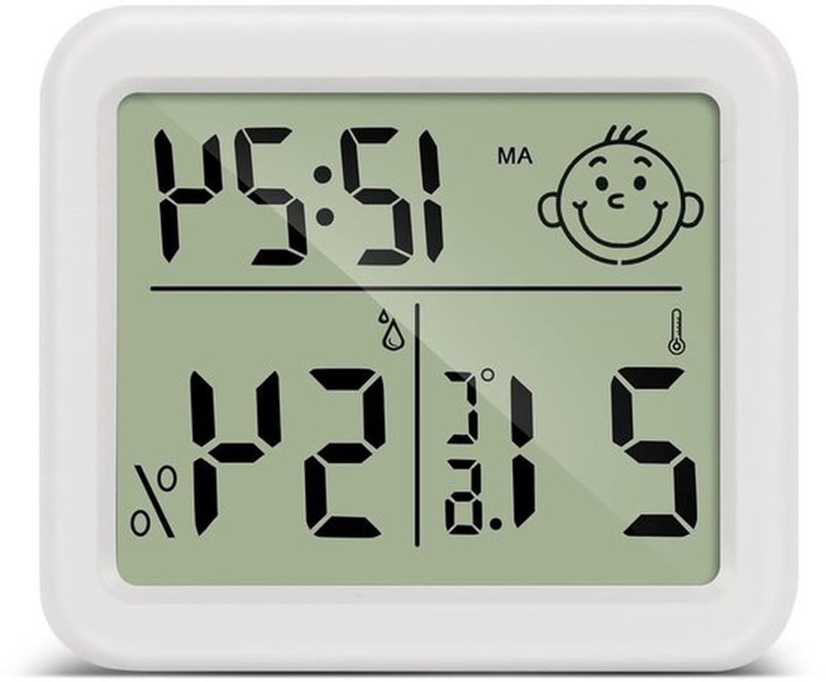 Temparatuurmeter Binnen - Thermometer Binnen - Luchtvochtigheidsmeter - Hygrometer - Weerstation Binnen