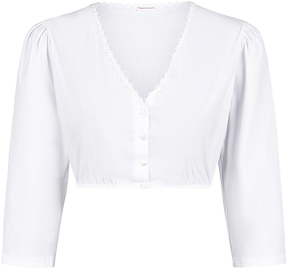 Dirndlblouse met 3/4 mouwen Erika