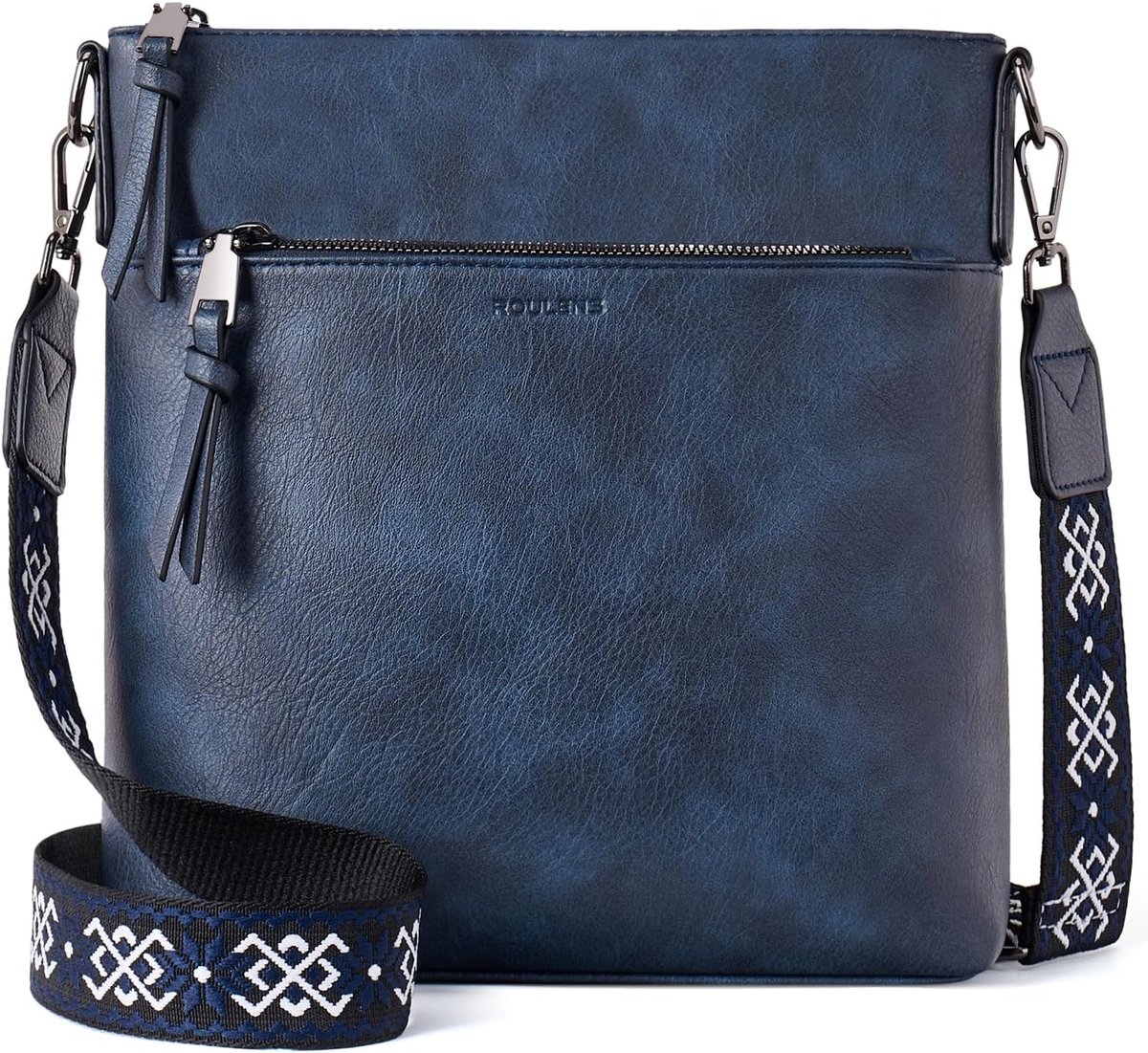 SnelShoppen - Trendy Crossbody Tas voor Vrouwen, Lichtgewicht Medium Zachte Lederen Schoudertas met Verstelbare Brede Riem voor Feest, Dagelijks Gebru