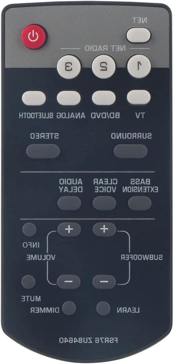 Vervanging Afstandsbediening - Universele Controller - Audio Bediening - Directe Compatibiliteit - 12 cm - Zwart