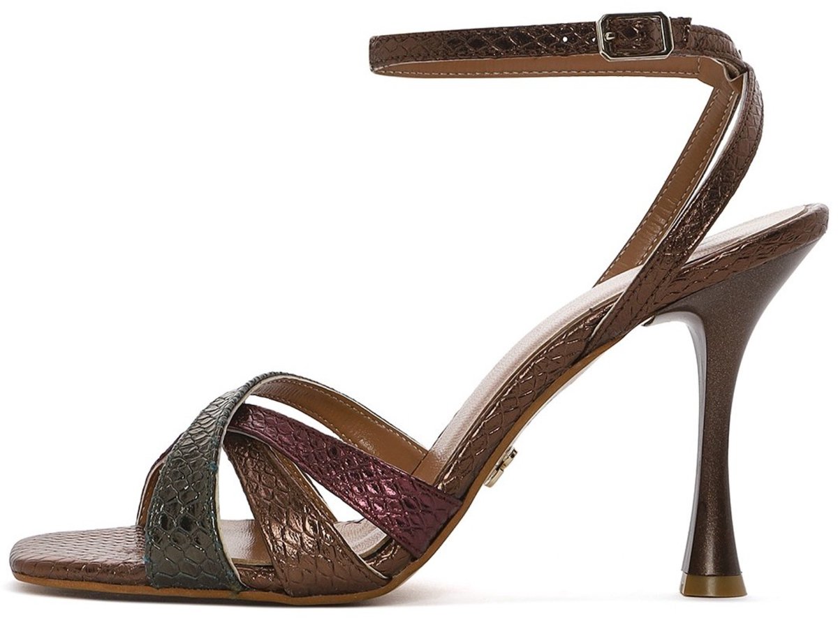 DERIMOD High Heeled Sandals Leather High Heeled Sandals