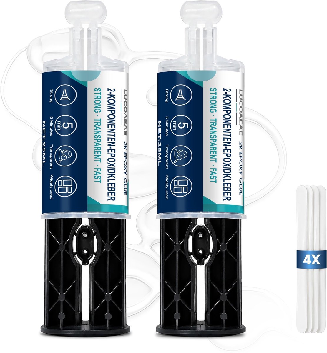 Solidchoice - 2-Componenten Epoxylijm, Extra Sterk, 2 x 25 ml