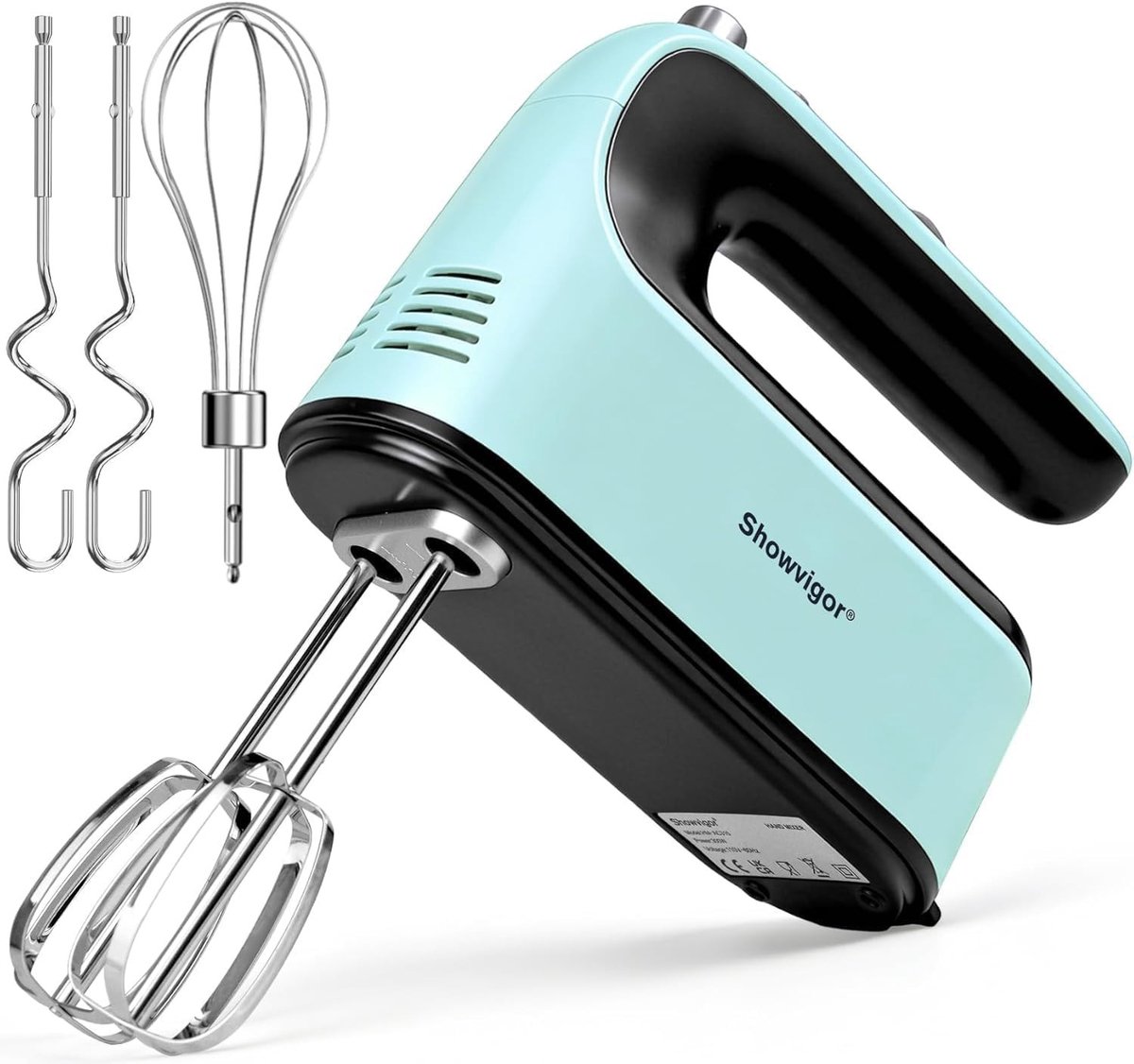 Solidchoice Elektrische Handmixer met 5 Snelheden en Roestvrijstalen Mengkop