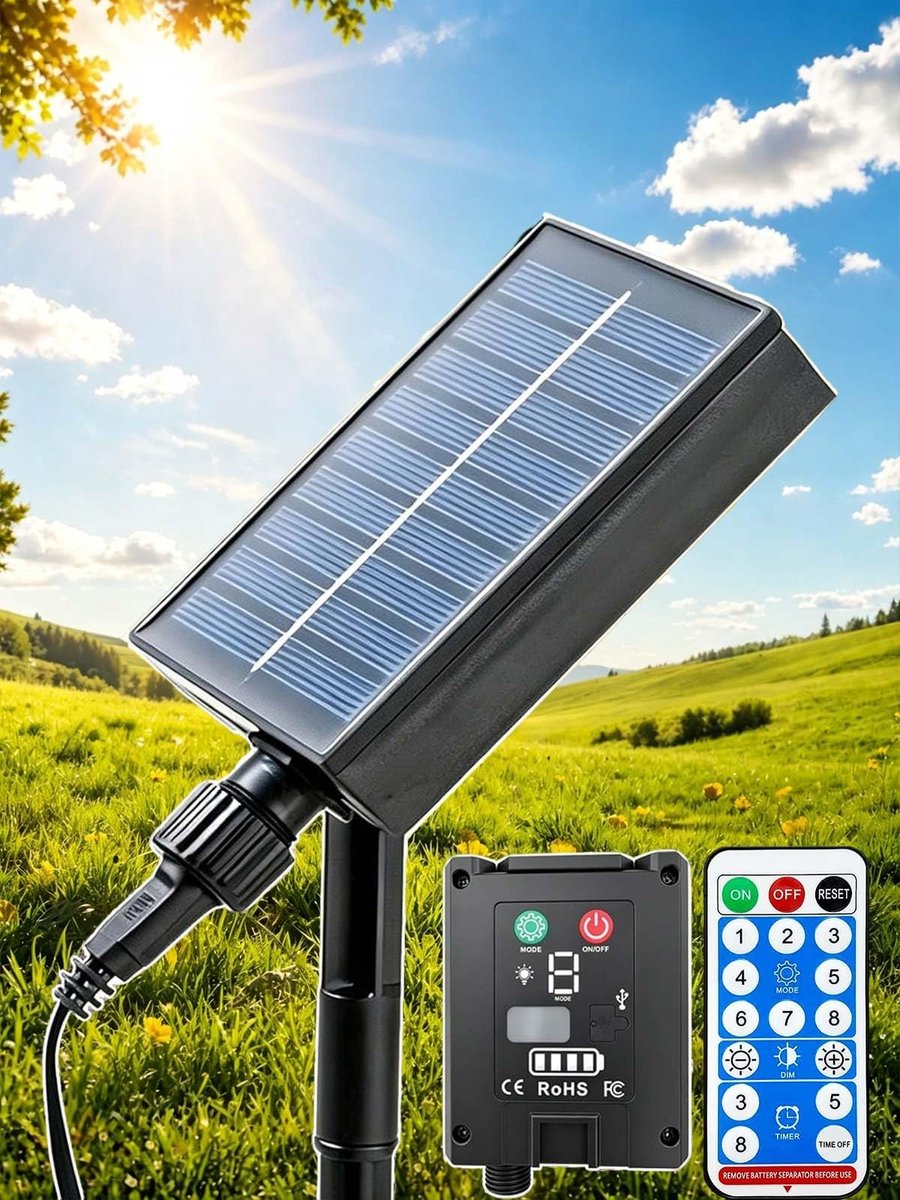 Solidchoice - 1200mAh Zonnepaneel Controlebox voor LED Verlichting