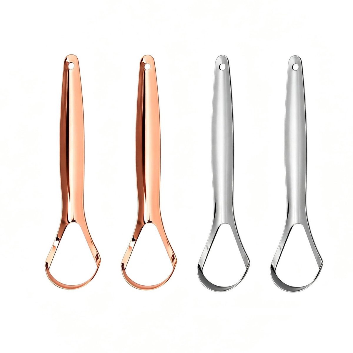Solidchoice - Set van 4 Tongschrapers voor Volwassenen