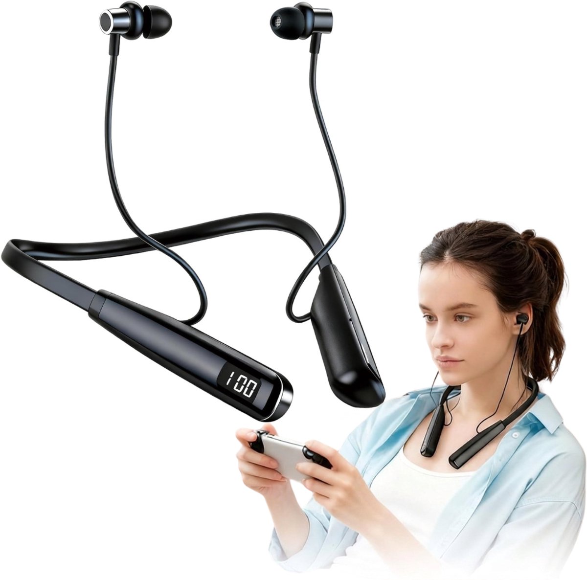 Zavio® Bone Conduction Headphone - Koptelefoon - Sport Oordopjes - Weerbestendig