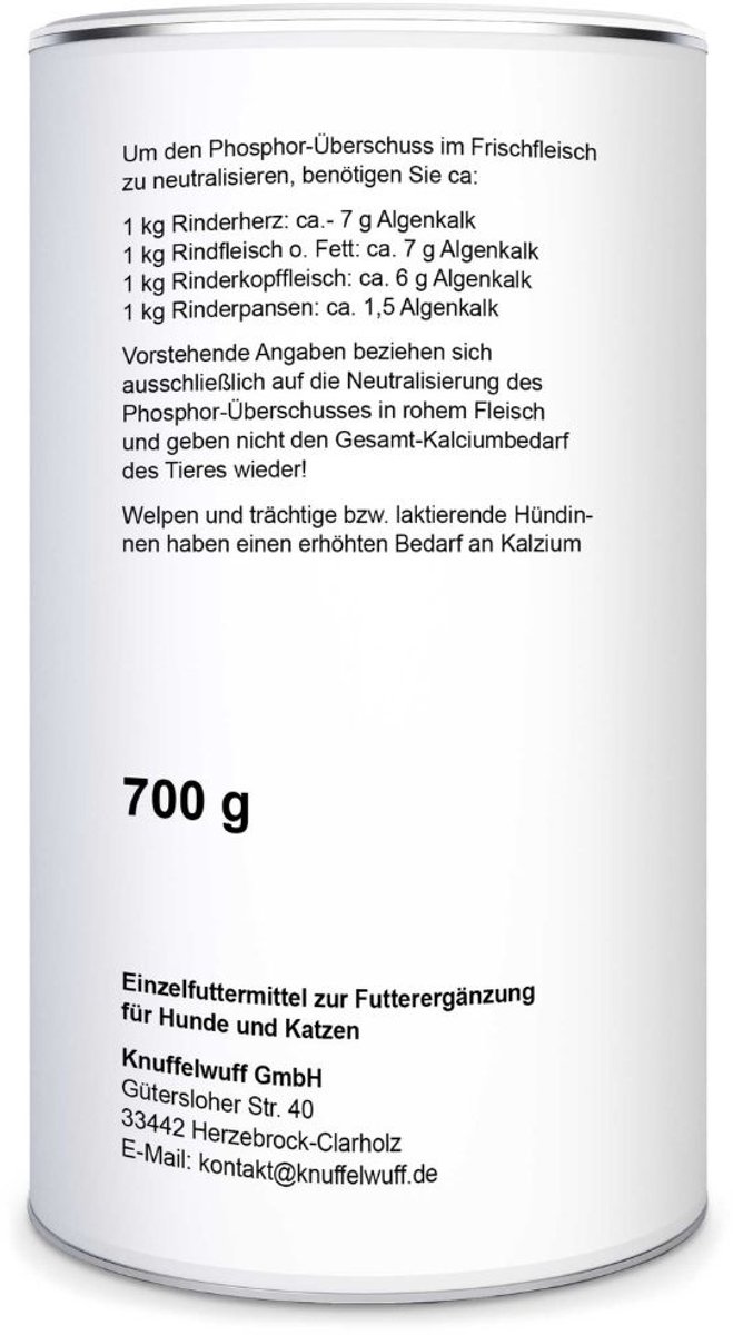 Knuffelwuff Algenkalk 350g