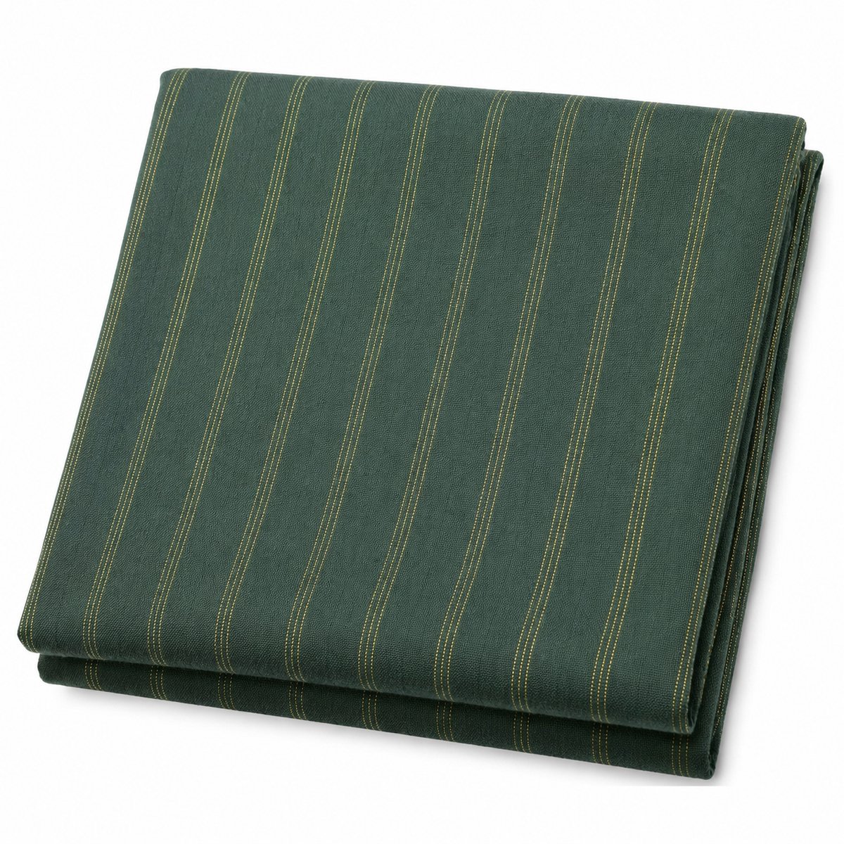Benza – Tafelkleed Donkergroen met Gouden Strepen – 140 × 240 cm – Voor 6-8 Personen – Luxe Kersttafelkleed