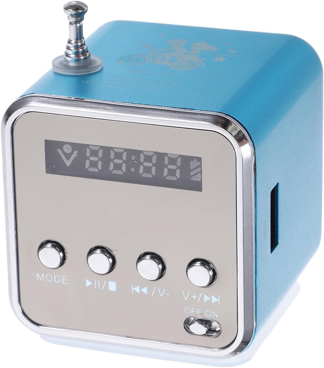 Mini soundbar - Blauw - Draagbare Mini Luidspreker - Draadloze MP3 Muziekspeler - Voor Mobiele Telefoon en Computer