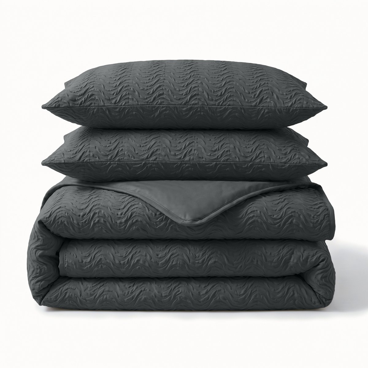 Sleeptime Curve 3D Dekbedovertrek – 240x200/220 cm – Anthracite