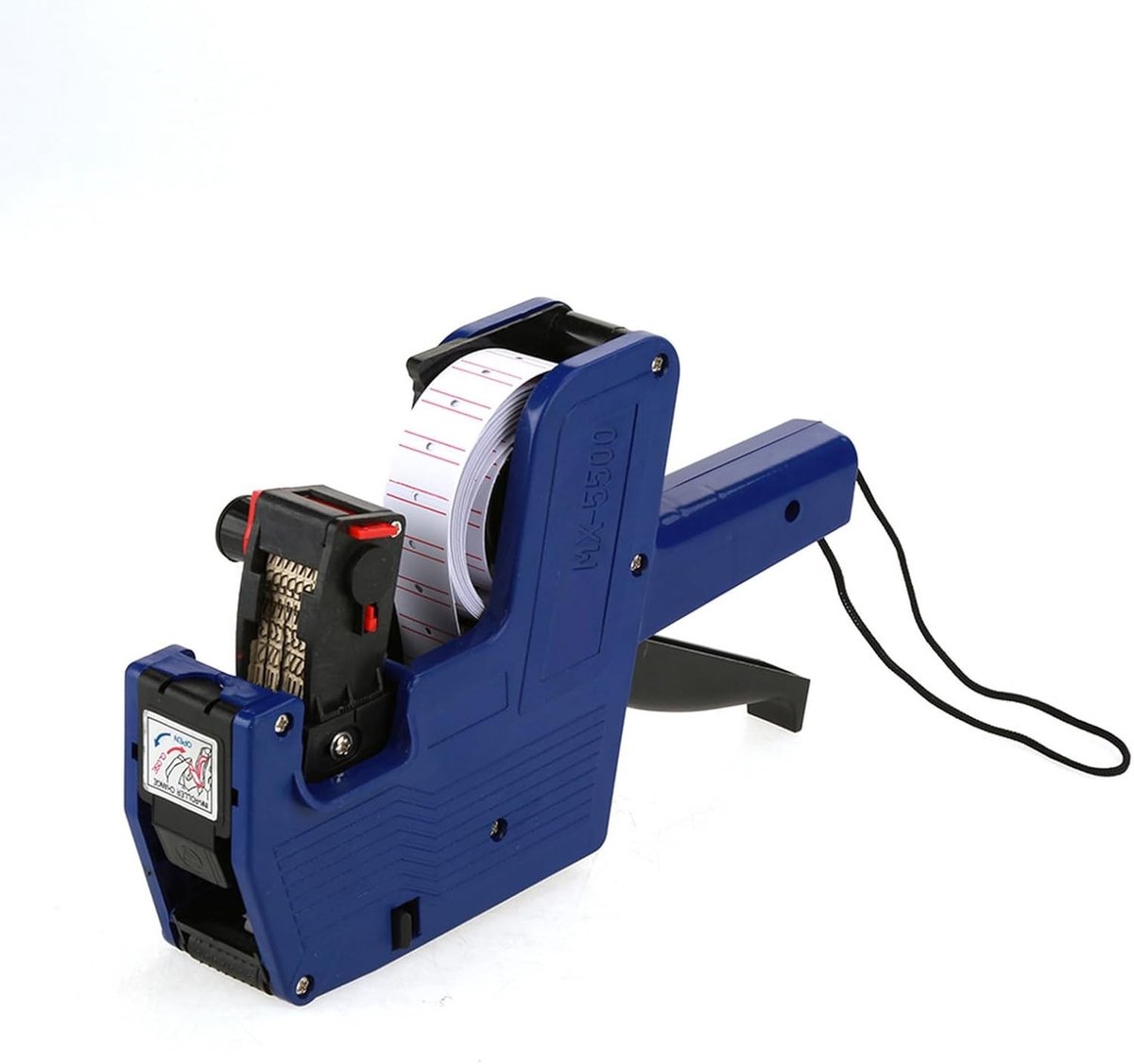 Preisauszeichnung Labeler voor 8 Cijfers - Prijslabel Gun voor Retail met Labels en Inktnavulling (Blauw)