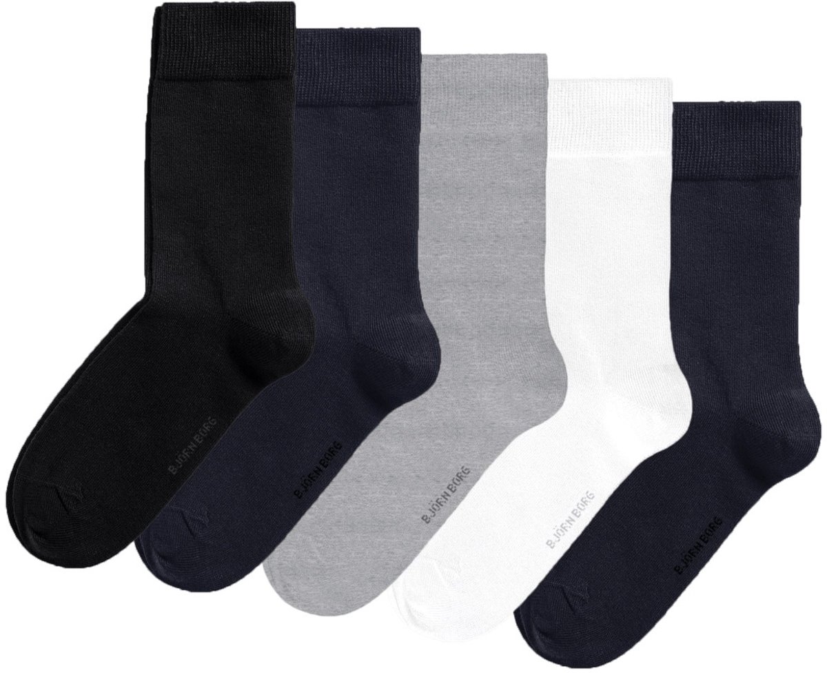 Björn Borg unisex essential 5P sokken basic multi VI