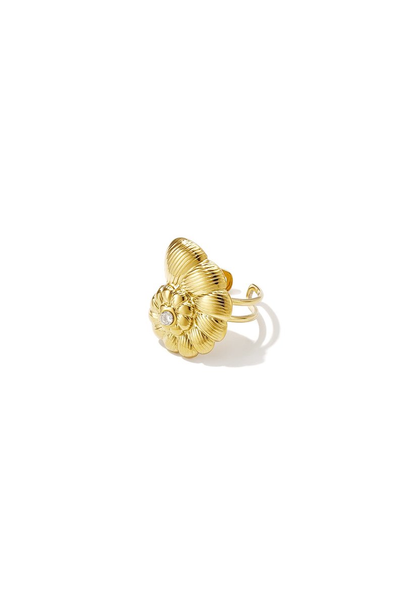 Zola - Statement Ring - Goud - Stainless Steel - - Goud