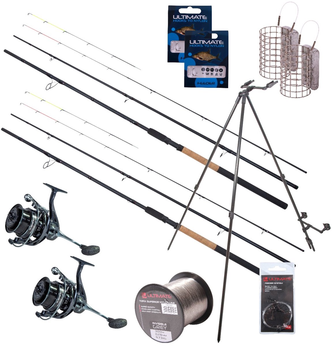 Ultimate Complete River Feeder Set 3.90m 150g - Witvis Set