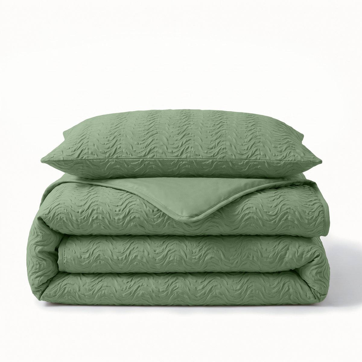 Sleeptime Curve 3D Dekbedovertrek – 140x200/220 cm – Groen