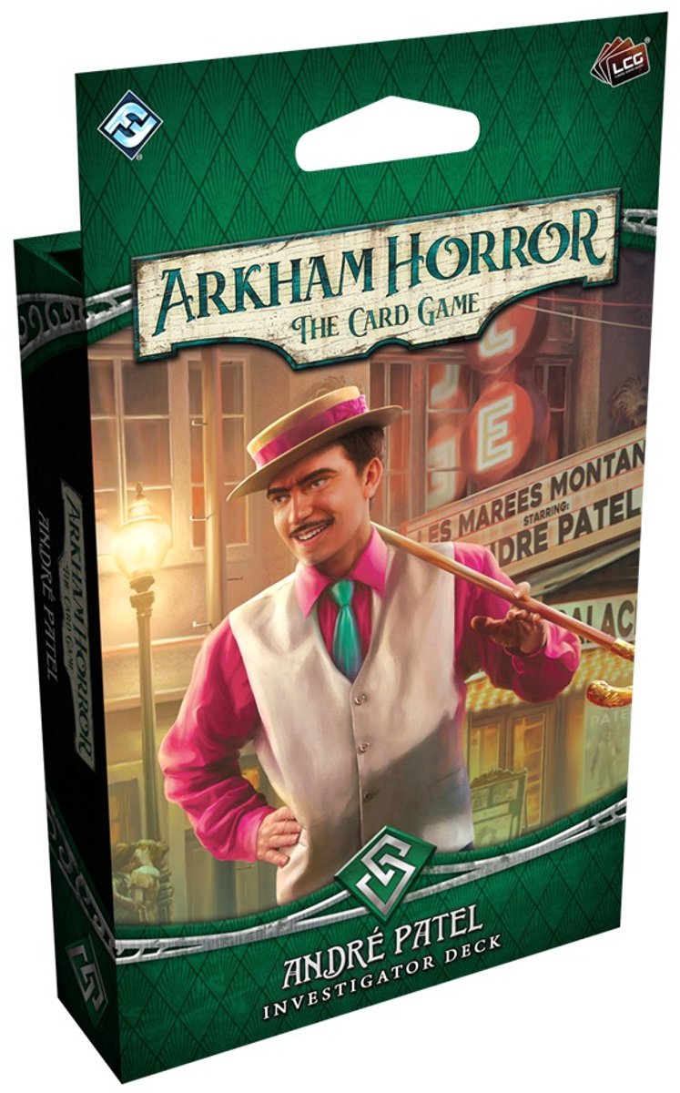 Asmodee Arkham Horror kaartspel André Patel deck uitbreidingsset.