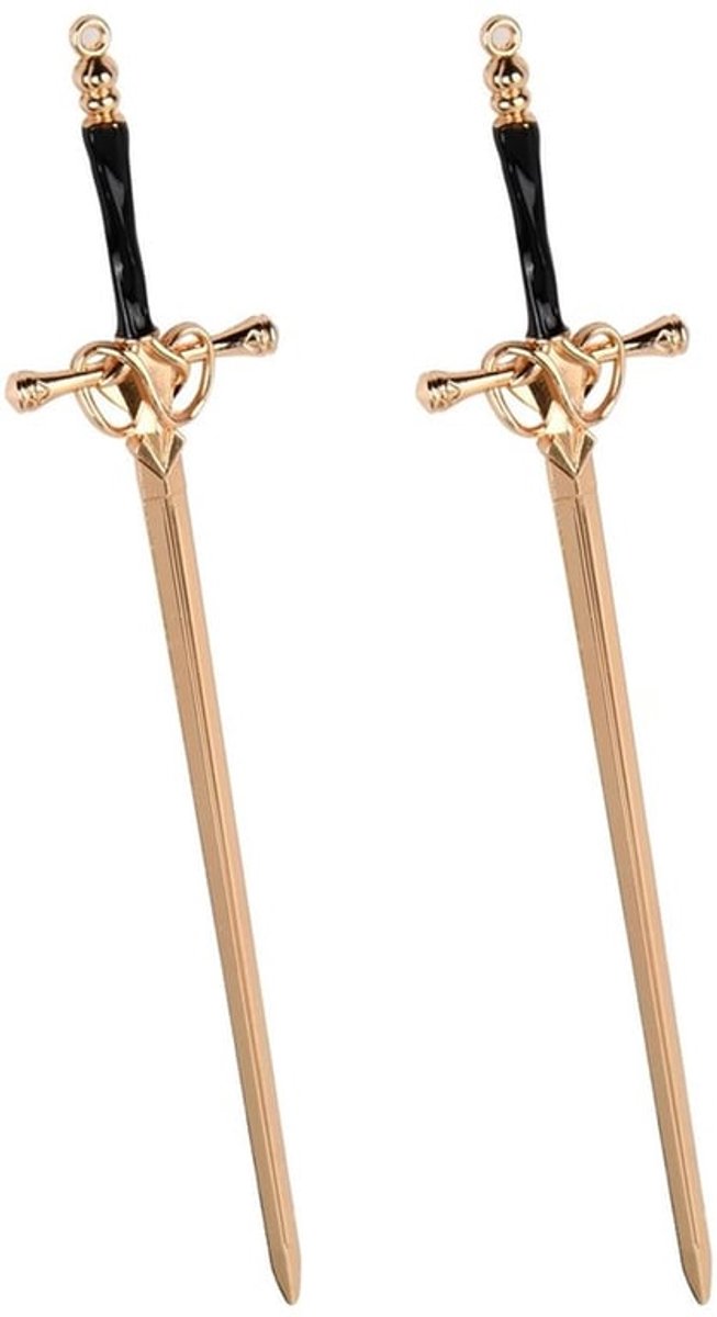 Haarspelden 2 Stuks - Metalen Haarspeld - Creatieve Hoofdtooi - Vintage Haaraccessoires - Geschikt voor Bun - Afmeting 205 x 42 mm