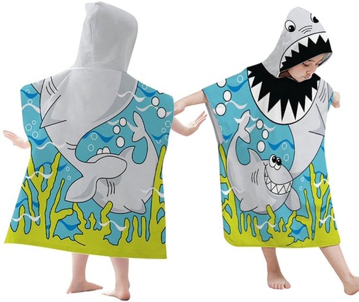 Badhanddoek Poncho voor Meisjes - Zacht Microvezel - Absorberend en Duurzaam - Veelkleurig - 60 x 120 cm - Lichtgewicht