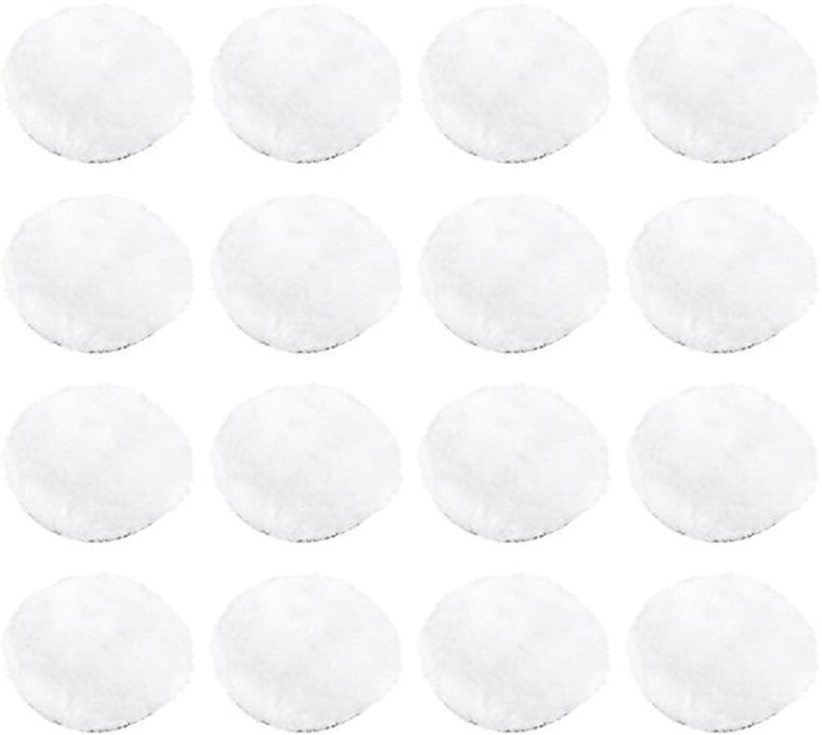 Polijstschijf Wol - 3-Inch Polishing Pad - Duurzaam en Zacht - Wit - Voor Orbital Polisher - Geschikt voor Glas en Steen