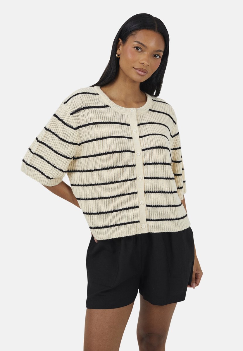 Brave Soul - Vest - Acryl - Vrouwen - Maat XS - beige