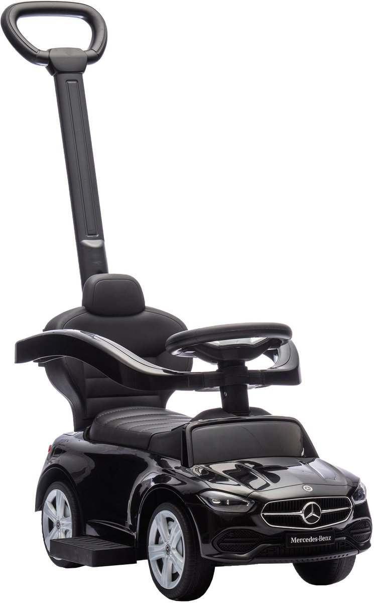 AIYAPLAY Ride-on Sliding Car-Kunststoff, Stahl-91L x 40B x 83H cm-Schwarz