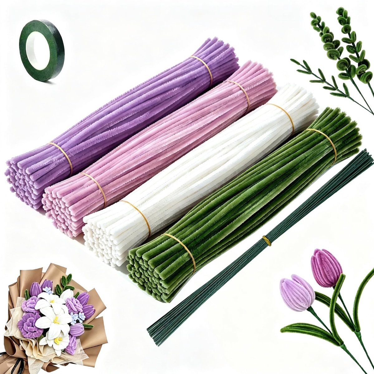 Solidchoice - Set van 240 Pipe Cleaners voor Creatieve Klussen