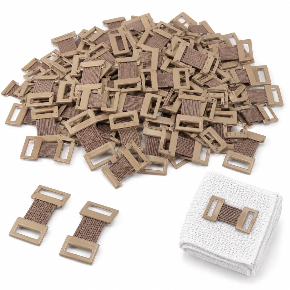 Solidchoice - 50 Stuks Elastische Verbandklemmen voor Diverse Toepassingen