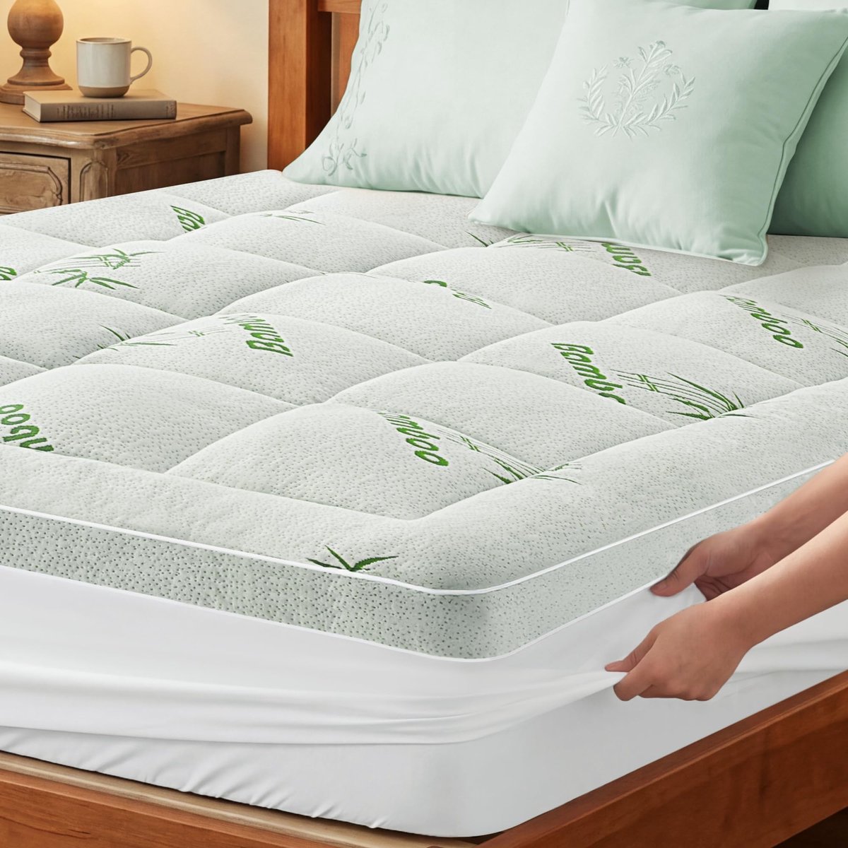 Solidchoice - Bamboe Viscose Topper 150 x 200 cm met 1000 g/m² Vulling