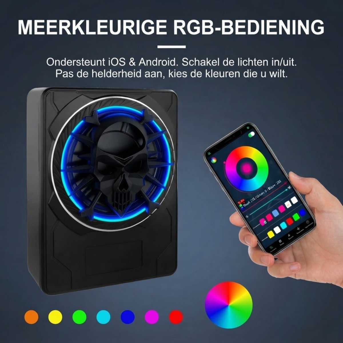 Subwoofer Auto - Actieve Subwoofer Kist - Subwoofer Auto met Versterker - Zwart - 35cm x 26cm x 35cm – foto 7