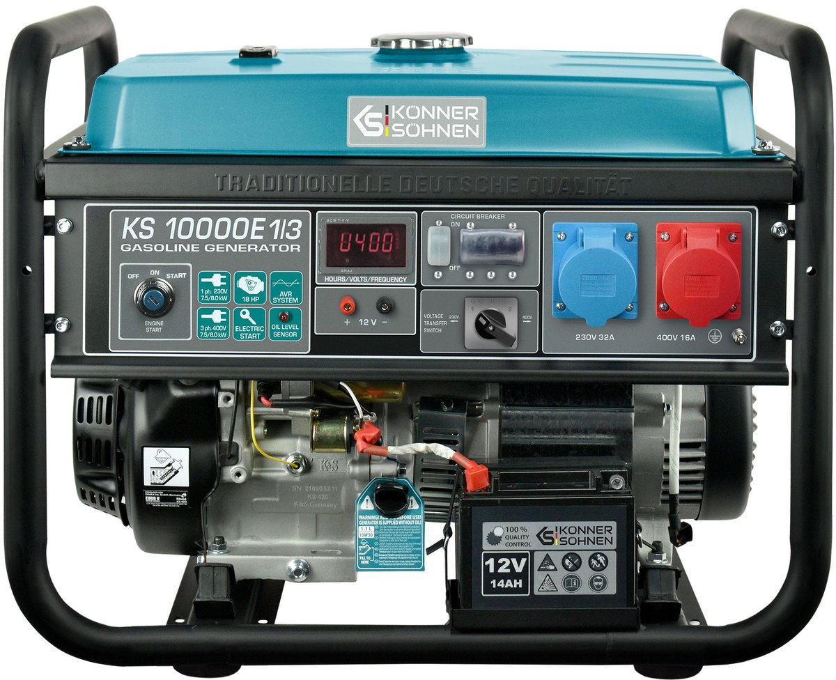 Benzininis generatorius Könner & Söhnen KS 10000E 1/3