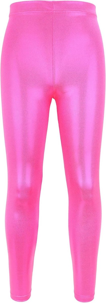 Dance Pants voor Kinderen - Gymnastiek Leggings met Metallic Glans voor Optredens en Kostuums