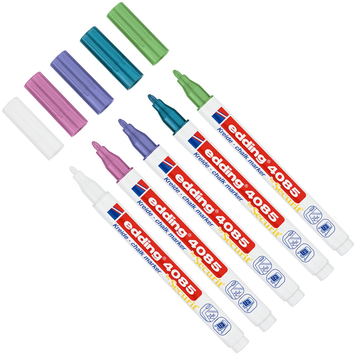 Krijtstiften Glitter - 5 Stuks - Kamer26