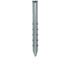 2x Stuks grondpennen/tentharingen metaal 30 cm - Kampeer artikelen voor tent of windscherm van Benson — afbeelding 3