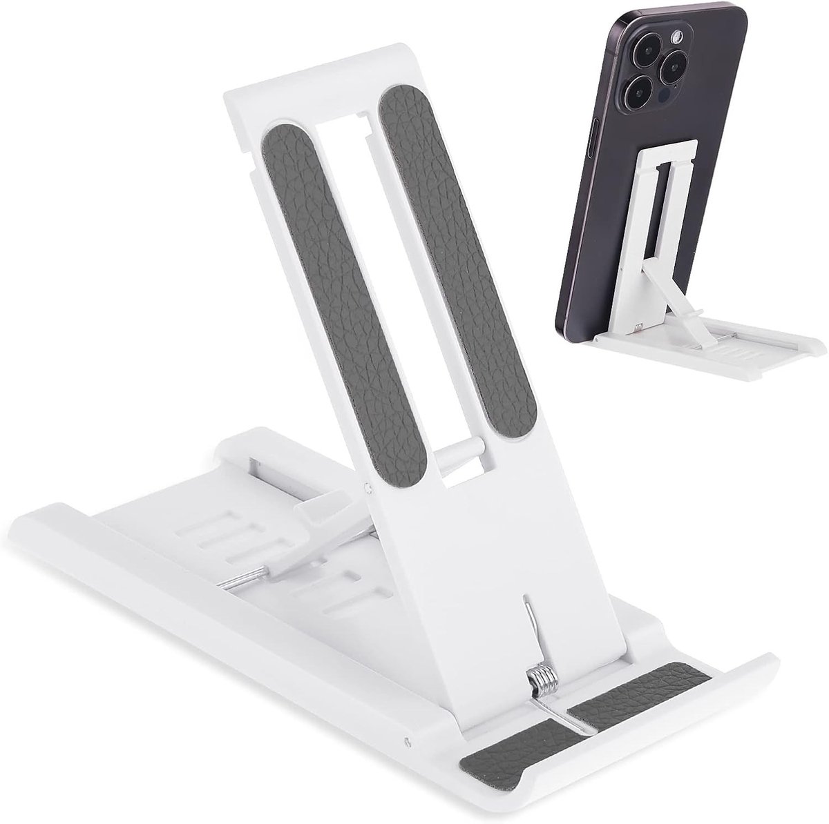 Verstelbare Telefoonhouder voor Tafel, Universele Vouwbare Smartphone Stand voor Mobiele Telefoons van 4 tot 13 Inch, Ideaal voor Thuis en Kantoor