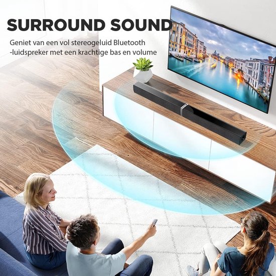 Soundbar - Speakersysteem - Verrijk je Geluid - Splitsbaar Ontwerp - 80 Centimeter - Zwart — afbeelding 2