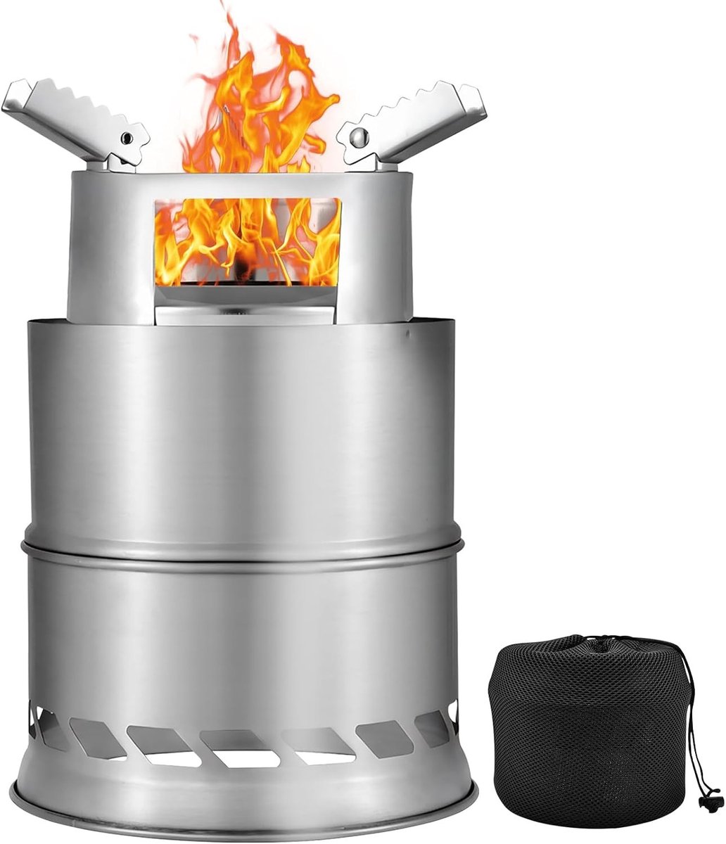 Rookvrije Vuurplaats - Roestvrij Staal - Compact - Draagbare Mini-Tafelvuur voor Buitenactiviteiten