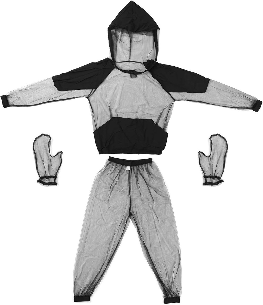 Insectenbeschermende Hoodie voor Mannen en Vrouwen - Ultra-fijne Mesh, Ideaal voor Buitenactiviteiten zoals Vissen, Wandelen en Kamperen