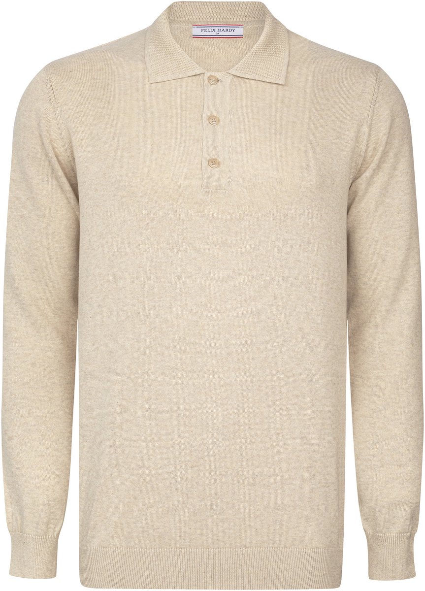 Felix Hardy Trui Met Polokraag - 100% Katoen Heren Beige - Xl