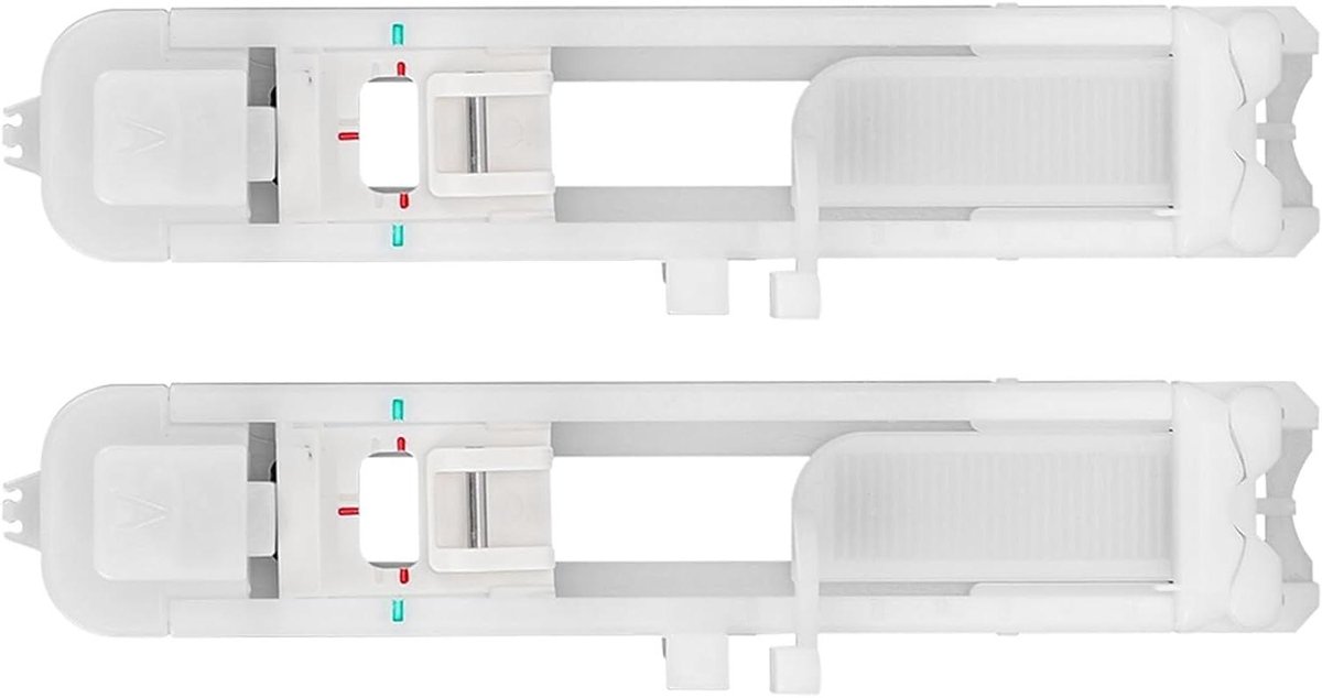 Naaivoet Set - Naaimachine Onderdeel - Knoopsgaten Maken - Glijdend Ontwerp - 2 Stuks - Transparant