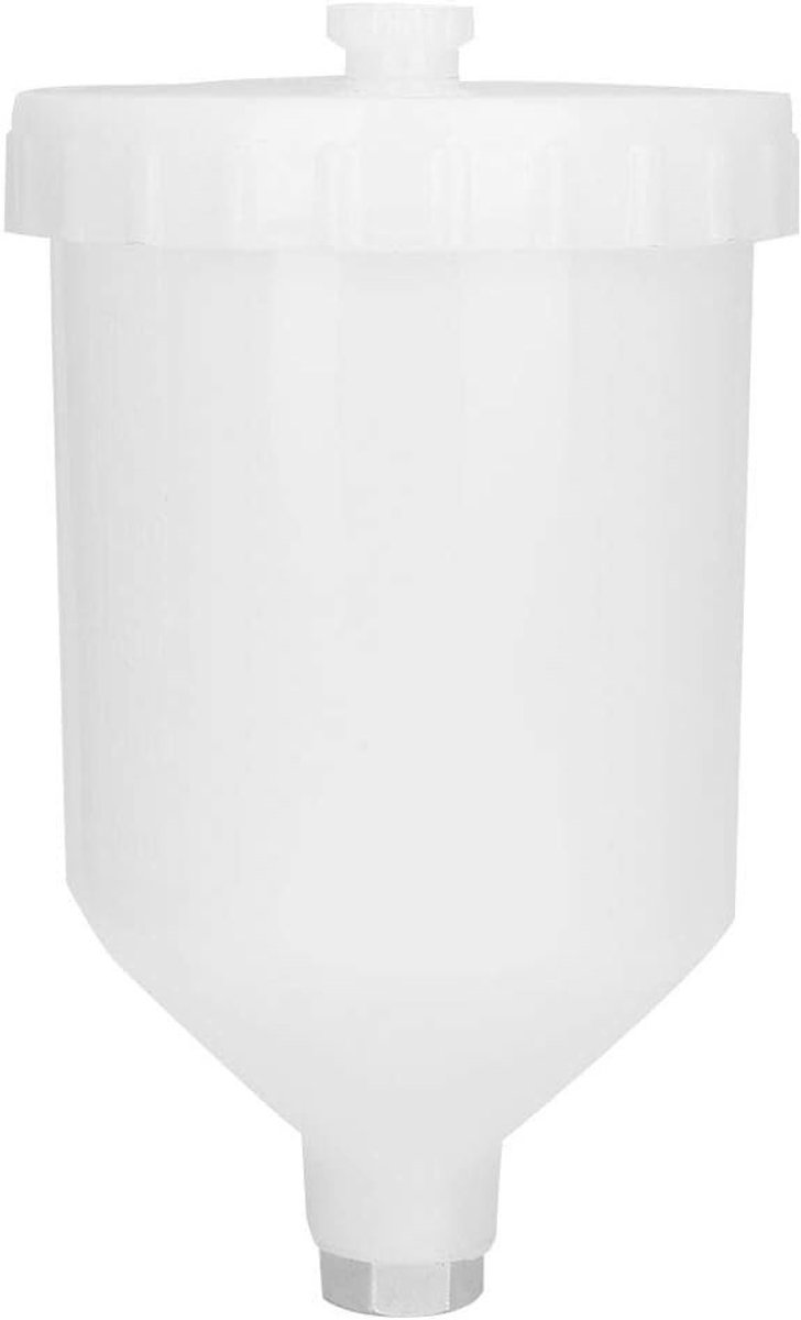 Hoogwaardige 600ml spuitpistool beker van hard plastic met 0.6 inch interne schroefdraad en dichte afdichting voor vervangende spuitpistool accessoires en verftoepassingen