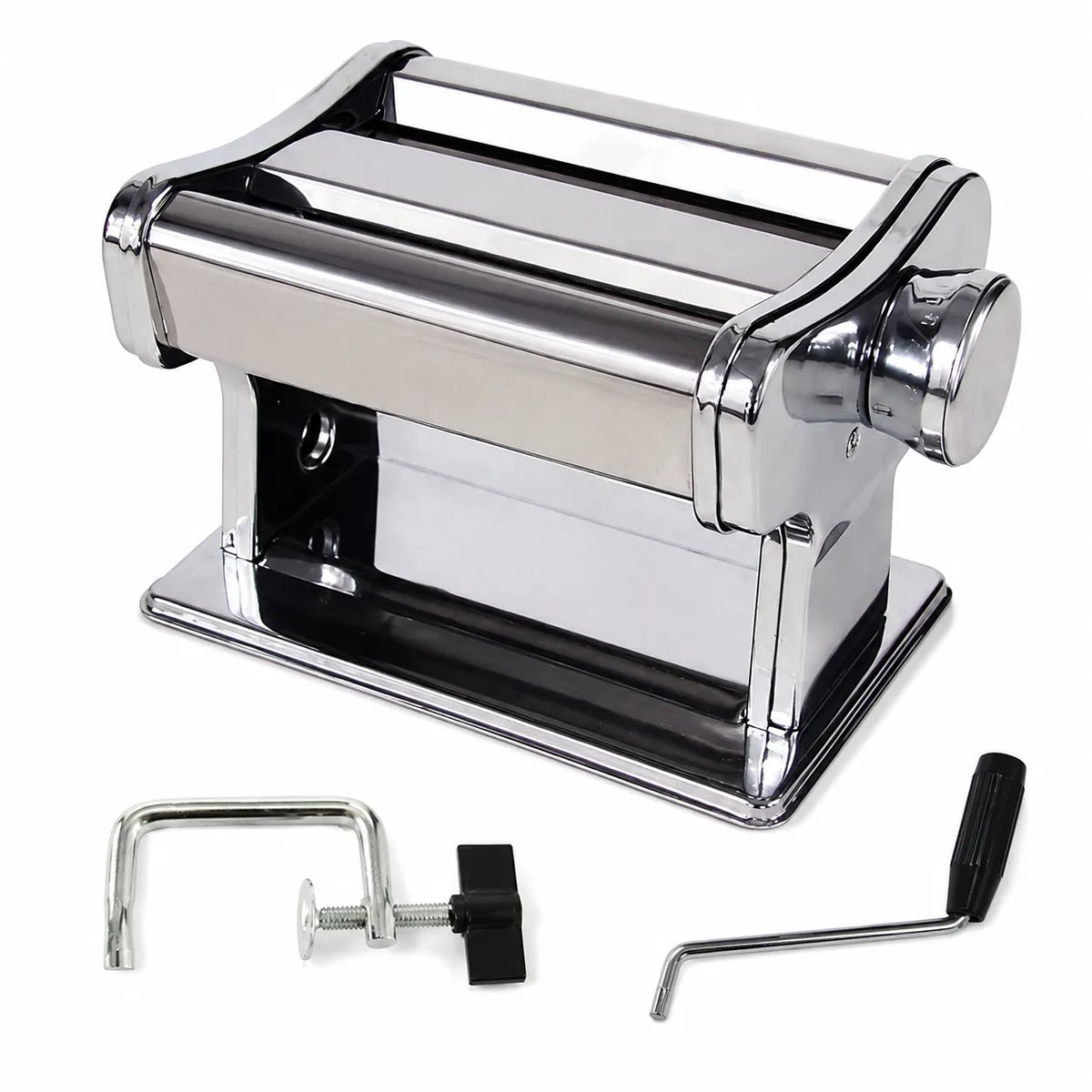 COOK Concept RVS Pastamachine met Tafelklem – Zilver