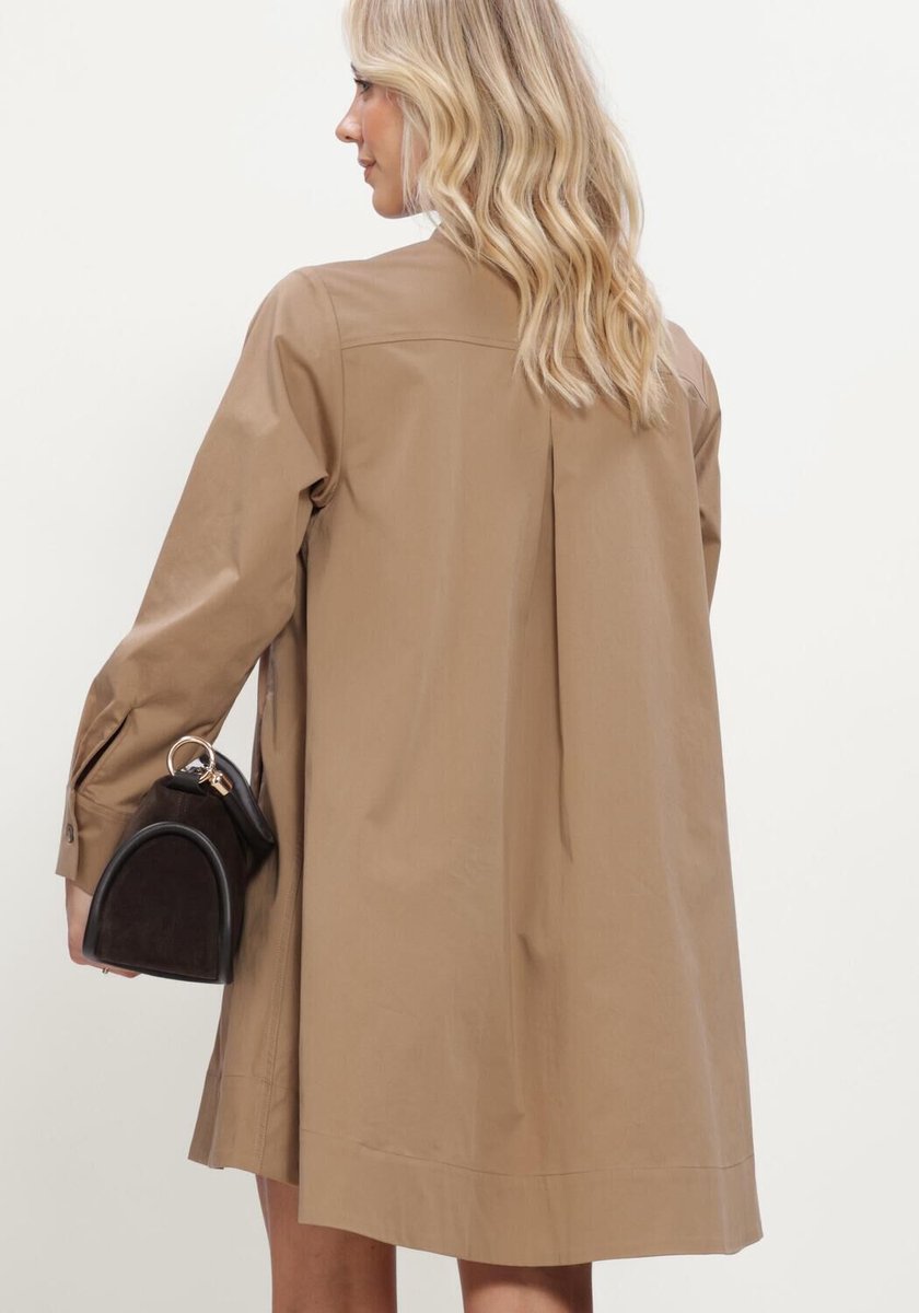 Ruby Tuesday Pavel A Line Shirt Dress Dames - Jurk - Camel - Maat 38