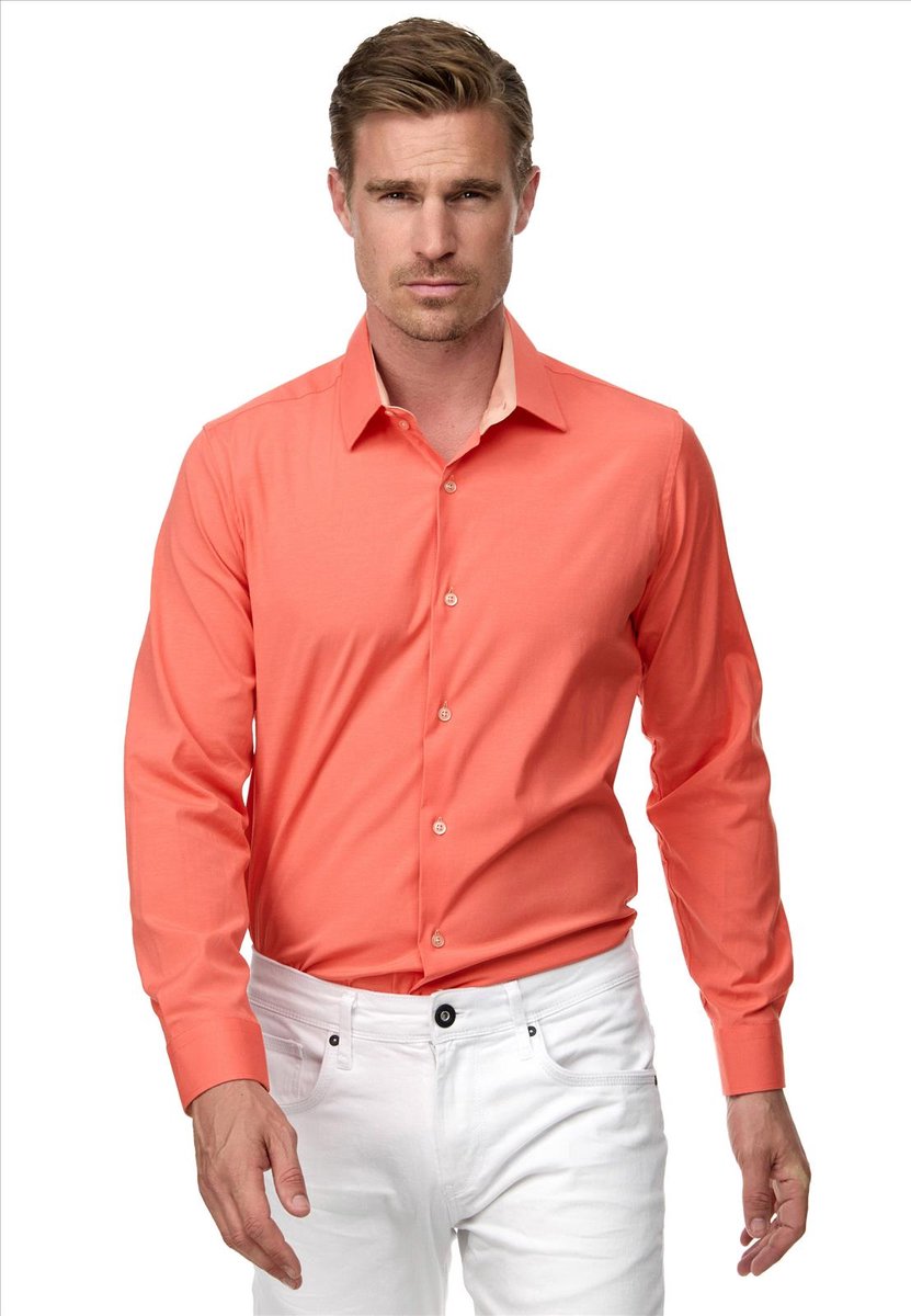 Rusty Neal - Heren Overhemd - Cayenne - SlimFit - Modaitalia