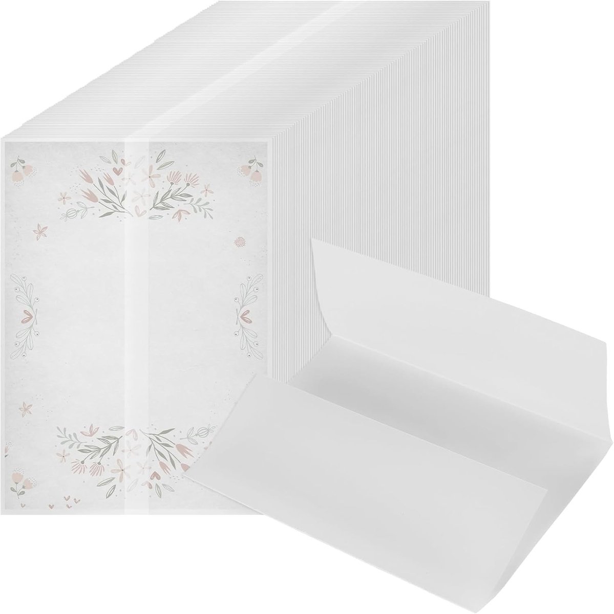 100 Stuks Vellum Jackets 13x18cm Prefolded Sheer Vellum Wraps voor Trouwinvites en Verjaardagsfeestjes, Perfecte Decoratie en Bescherming