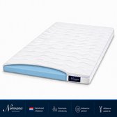 Nirwana Traagschuim Topdekmatras 80x200 - 7 cm - NASA Traagschuim - Ergonomische Ondersteuning - Luxe Afritsbare Hoes - Geproduceerd in Nederland